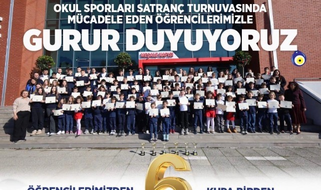 TED Edirne Koleji’nden satrançta gurur tablosu