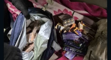 Çikolata çantasından 220 bin euro çıktı