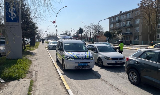Edirne’de bayram öncesi trafik kontrolleri sıklaştı