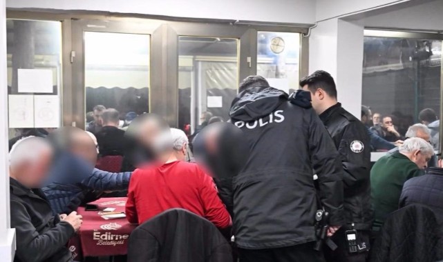 Edirne’de kumar ve yasadışı bahis denetimi