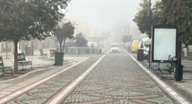 Edirne’de sis etkili oldu