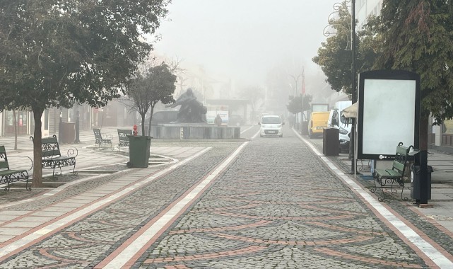 Edirne’de sis etkili oldu
