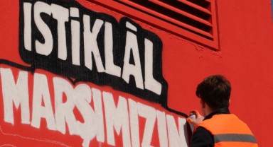 Genç grafiti sanatçısı atıl duvarları sanat eserine dönüştürüyor