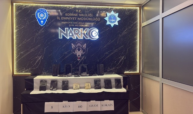 Kapıkule Sınır Kapısı’nda 8 kilo kokain ele geçirildi