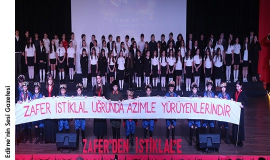  Milli mücadelenin sesi TED Edirne Koleji'nde yankılandı