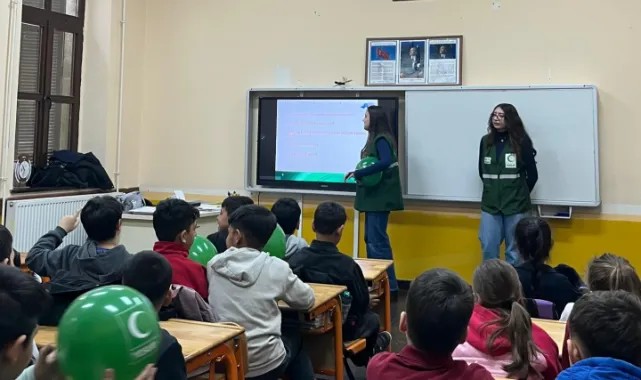 Minik kalplere Yeşilay bilinci aşılandı