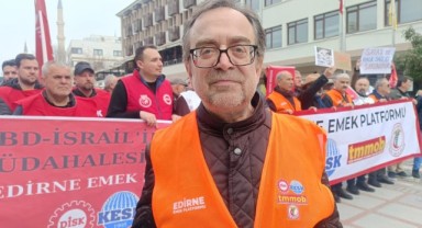 Savaş Edirne'de protesto edildi