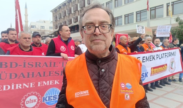 Savaş Edirne'de protesto edildi