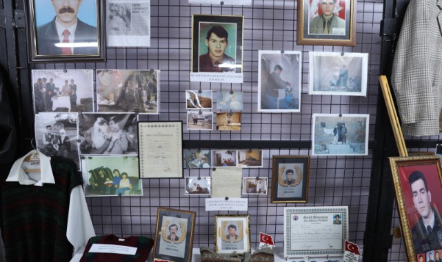 Şehitlerin hatıraları sergilendi