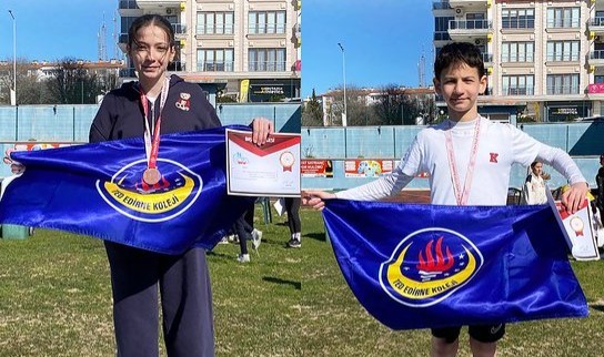 TED Edirne Koleji öğrencilerinden atletizmde başarı