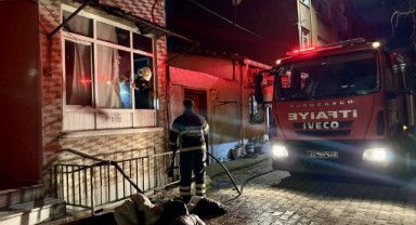 Apartman dairesinde yangın