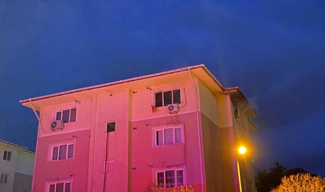 Apartman yangını paniğe neden oldu