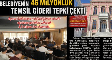 Belediyenin 46 milyonluk temsil gideri tepki çekti