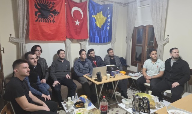 Edirne’de öğrenciler Milli heyecanı birlikte takip etti