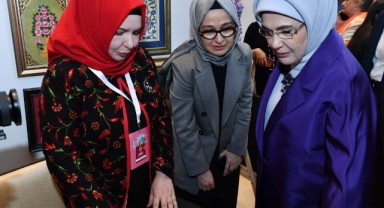 Edirnekari Sanatı İstanbul'da düzenlenen cemre çarşısı'nda tanıtıldı