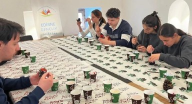 Gençler doğadan ilham alarak sanatla buluştu