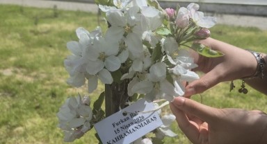 Hayatını kaybeden öğretmen ve öğrenciler için fidan dikildi