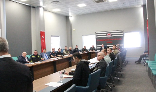 Orman yangınlarının önlenmesine yönelik toplantı yapıldı