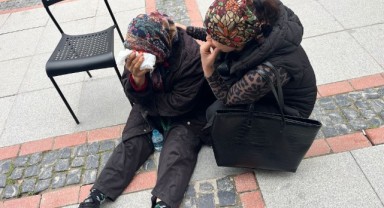 Parke taşına takılan kadın başından yaraladı