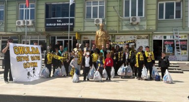 Subaşı Okulu’nda çocukların yüzü hediyelerle güldü