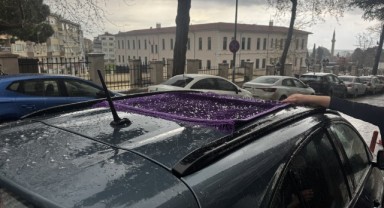 Trakya'da yer yer kısa süreli dolu etkili oldu