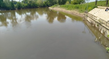 Tunca Nehri'nin su seviyesi geriledi