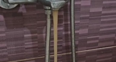 Vatandaş musluktan akan suyu kullanamadı