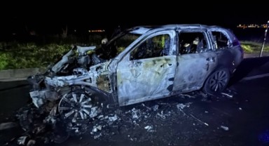 Yolda korku dolu anlar: Seyir halindeki araçta yangın