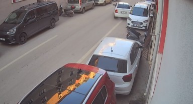 Çarpıp kaçtı kameralara yakalandı