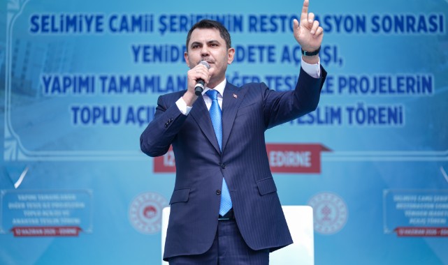  Bakan Kurum: Selimiye'nin restorasyonunu tamamlamak bizlere nasip oldu 