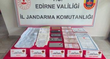 Edirne'de tefecilik operasyonunda 6 zanlı yakalandı