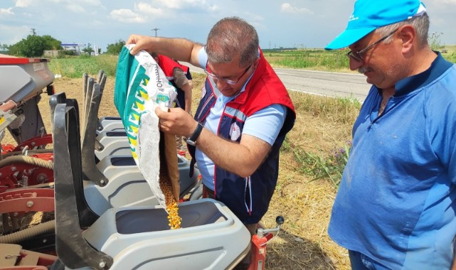 Havsa’da yerli mısır çeşitleri için deneme ekimi yapıldı