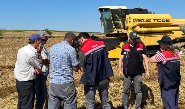 İpsala’da hasat öncesi biçerdöverlere sıkı denetim