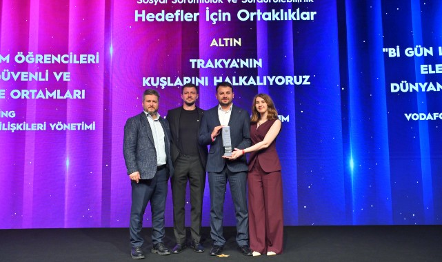 Kuşların korunmasına yönelik proje altın ödülle taçlandı
