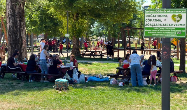 Söğütlük Millet Bahçesi Edirnelilerin gözde yaşam alanı oldu