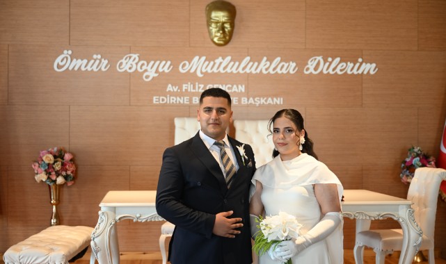 Trakya'da özel bir tarihte nikah kıymak isteyen çiftler 