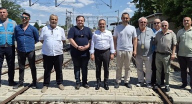 Uzunköprü OSB’nin demiryolu bağlantısı için sahada inceleme yapıldı