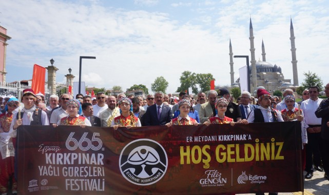 665. Kırkpınar coşkusu ağa karşılama töreniyle başladı