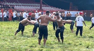 Başpehlivanlık öncesi dualı çayırda büyük heyecan