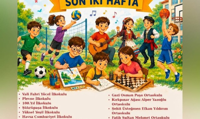 Çocuklar yazı hem eğlenerek hem öğrenerek geçiriyor