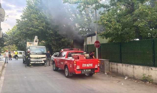 Edirne'de Trafoda çıkan Yangın Söndürüldü