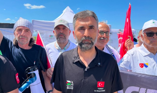 Filistin İçin Yola Çıkan Uluslararası Konvoy Türkiye’ye Ulaştı