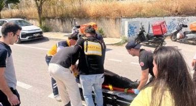 İki motosikletin çarpıştığı kazada bir sürücü yaralandı