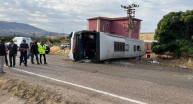 Kayseri seferini yapan otobüs kaza yaptı: 41 kişi yaralandı