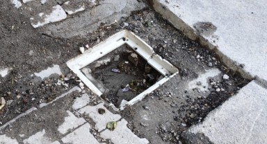 Maarif Caddesi’nde açık mazgal endişesi