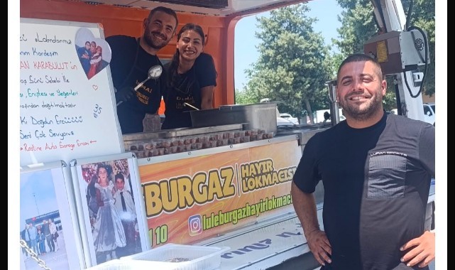 Mutluluğunu Lokma Dağıtarak Paylaştı