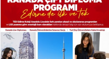 TED Edirne Koleji'nde uluslararası eğitim dönemi Kanada’da başladı