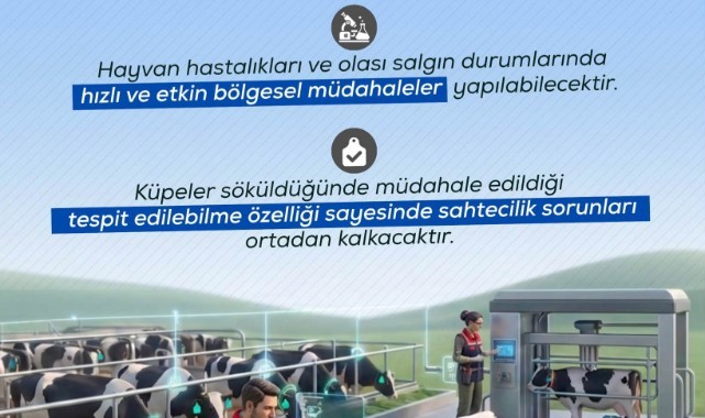 BAKAN YUMAKLI AÇIKLADI: 17 MİLYON BÜYÜKBAŞA DİJİTAL KÜPE GELİYOR