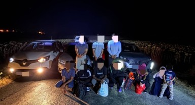 Çalıköy Yolu Üzerinde Durdurulan 3 Araçta 7 Düzensiz Göçmen Yakalandı