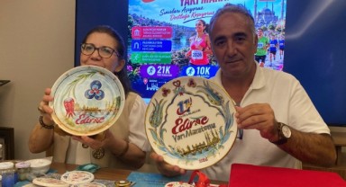 Edirne Maratonu'nda Sporculara El Yapımı Çini Madalya Verilecek